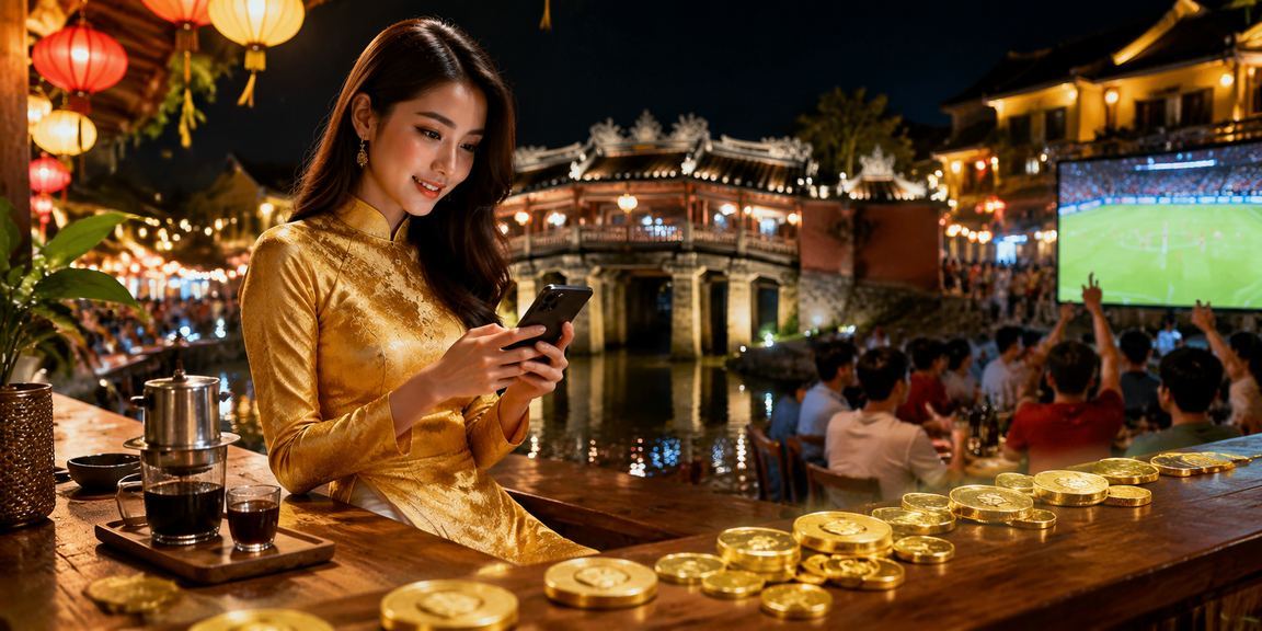 Người chơi tại Hội An đăng ký tài khoản ae3888 trên điện thoại di động