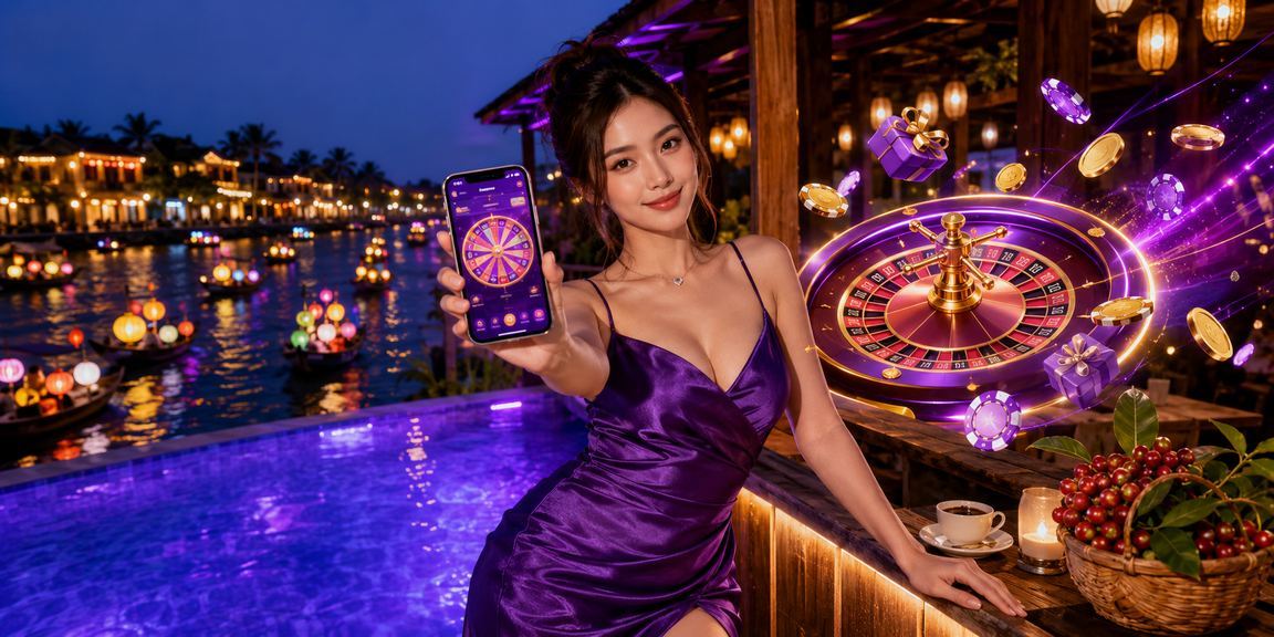 Người chơi tại Hội An theo dõi kèo và casino trên điện thoại bên ly cà phê